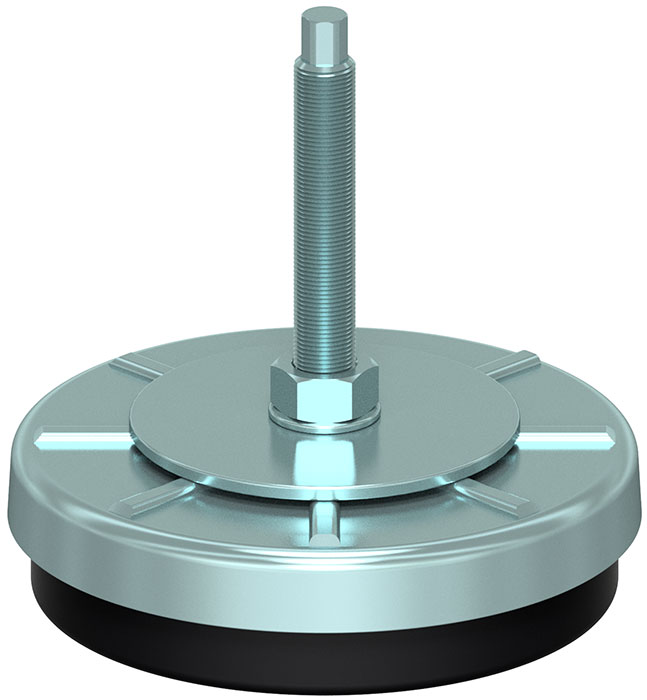 Anti-Vibration-Foot-Zinc-Steel-Fix-Screw-Teknopress