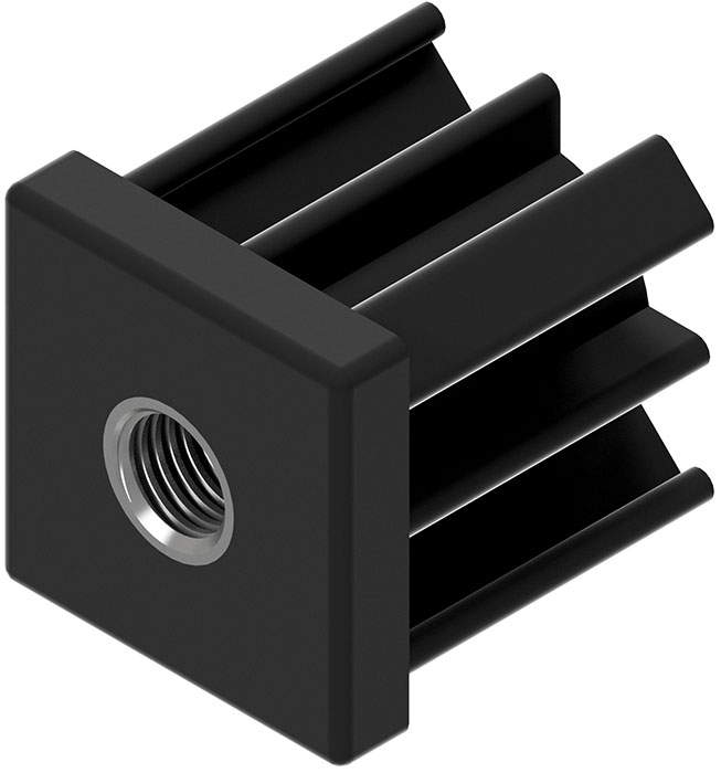 Heavy-Duty-Polyamide-Plug-Square-Stainless-Steel-Insert