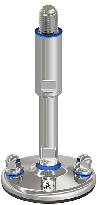 Hygienic-Machine-Foot-3A-Solid-Vulcanized-Bolt-Down