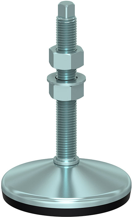 Zinc-Steel-Anti-Vibration-Foot-Articulated-Screw-Vulcanized-Rubber