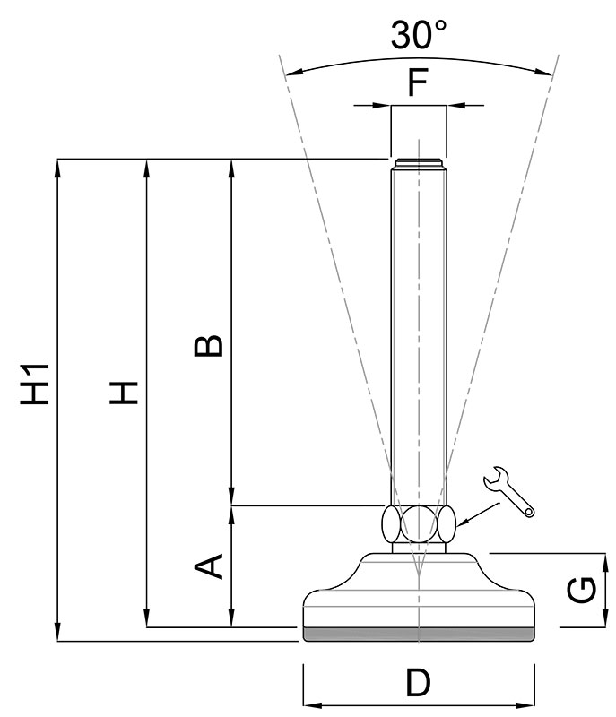 Stainless-Steel-Foot-Heavy-Duty-with-Ball