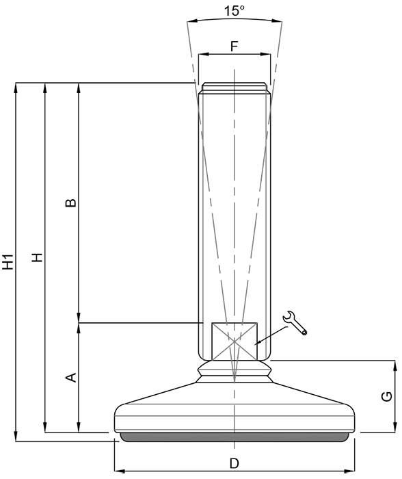 Stainless-Steel-Foot-Medium-Load-15-Tilted-Hygienic-Style